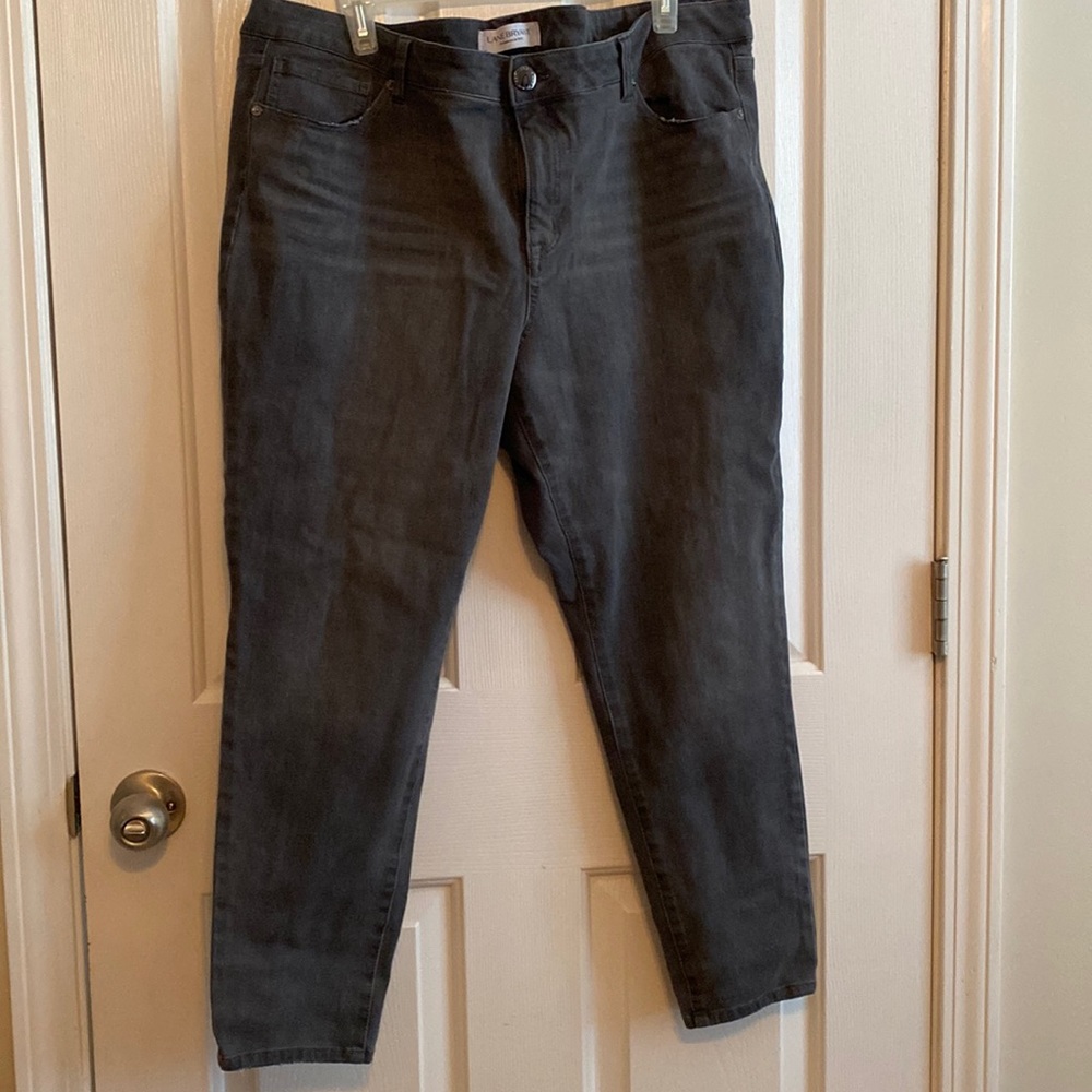 Lane Bryant skinny ankle jeans - gray - 20